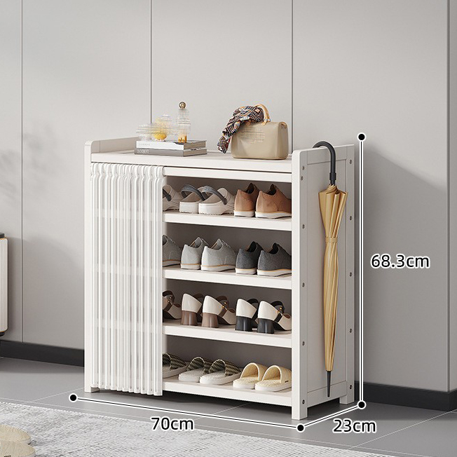 Milky white/70 long 5 layers