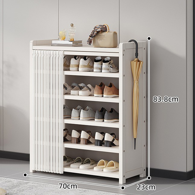 Milky white/70 long 6 layers