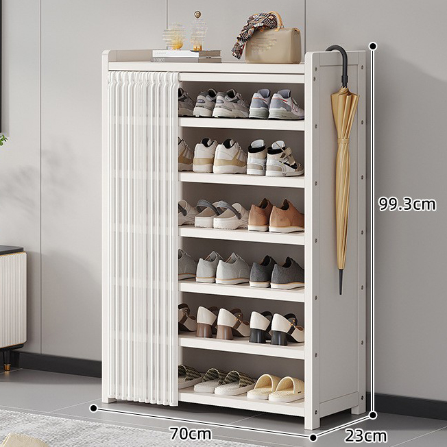 Milky white/70 long 7 layers