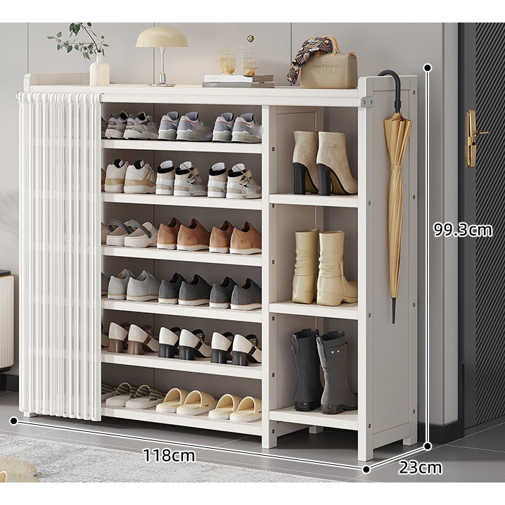 Milk white/118 long 7-layer