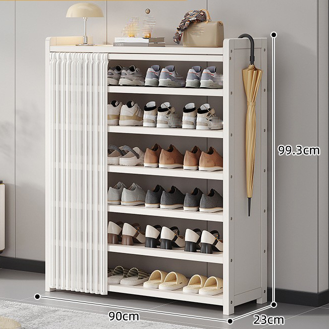 Milky white/90 long 7 layers