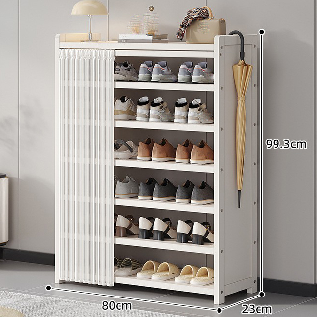 Milky white/80 long 7 layers