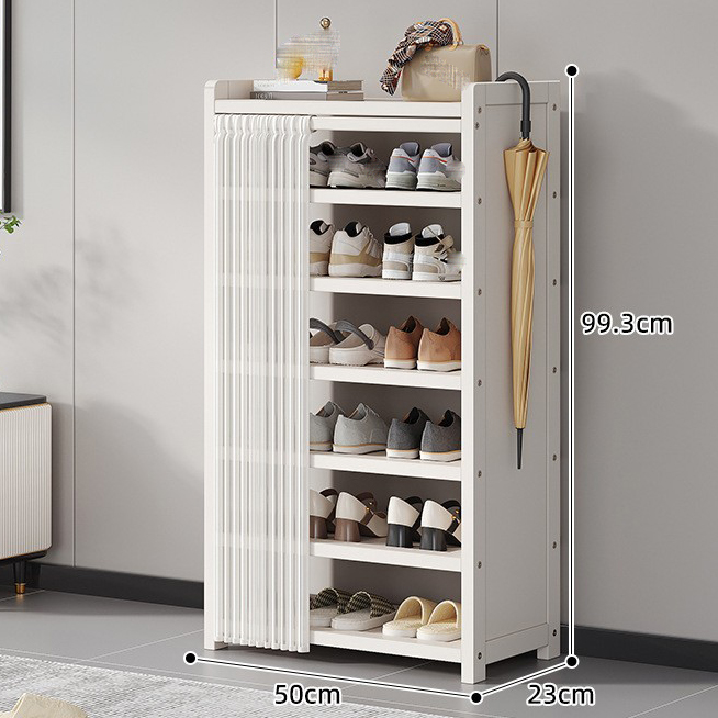 Milky white/50 long 7 layers