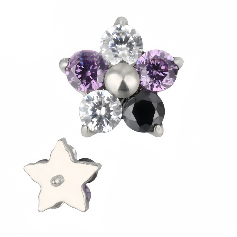 3:Purple Black Clear Purple Clear