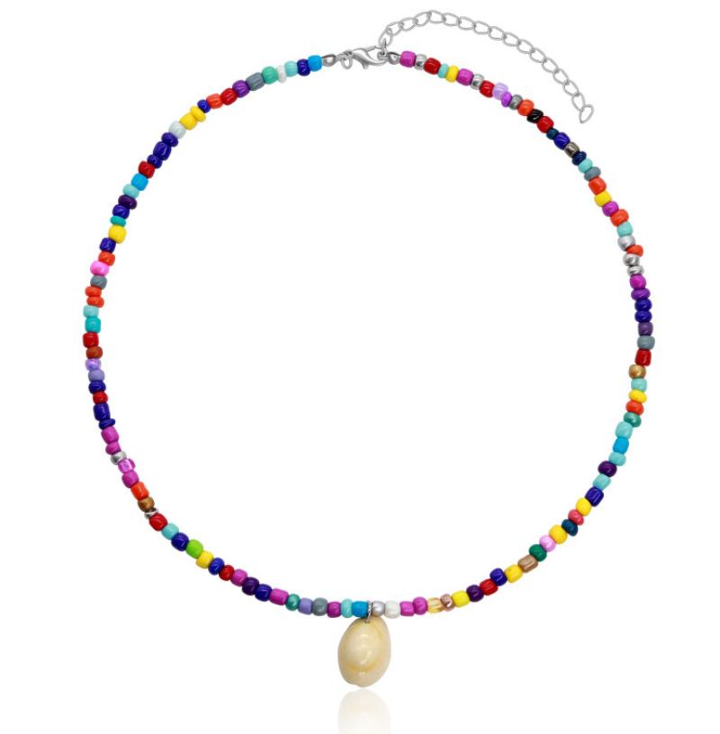 11:Colorful rice bead necklace