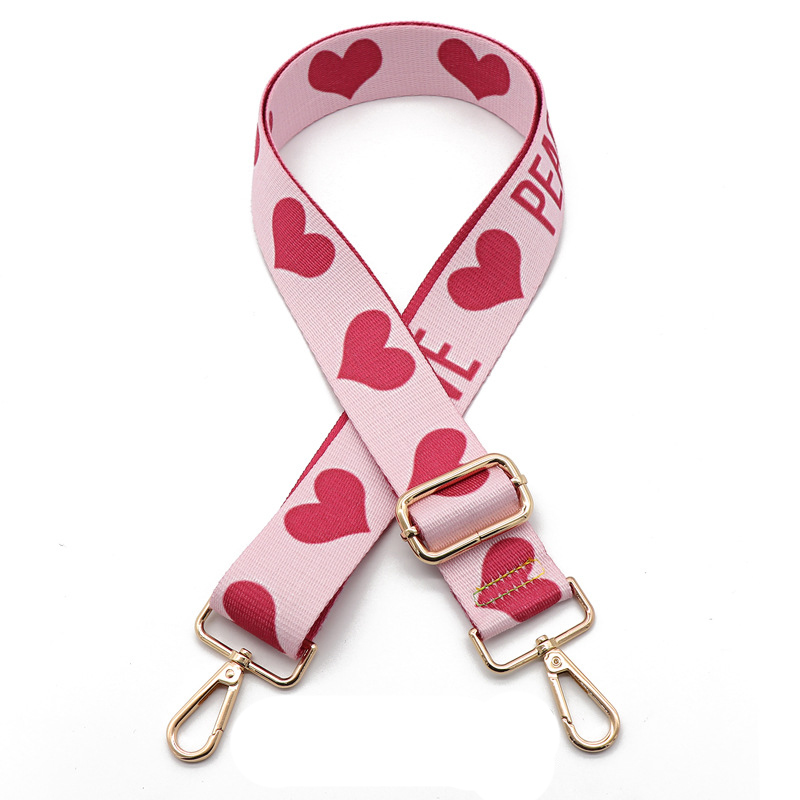 Pink Heart-Gold Hook