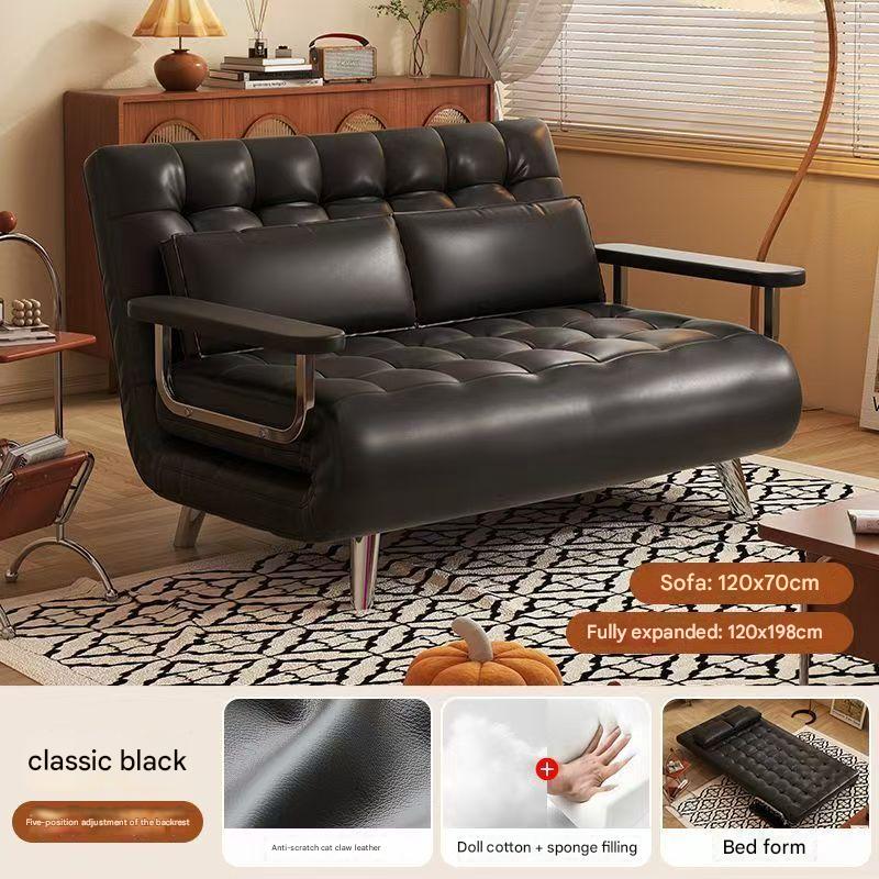 120cm black Scratch-Resistant Fabric-double pillow [pull-up style] 03