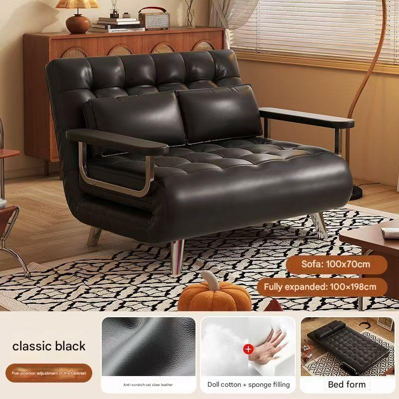 100cm black Scratch-Resistant Fabric-double pillow [pull-up style] 03