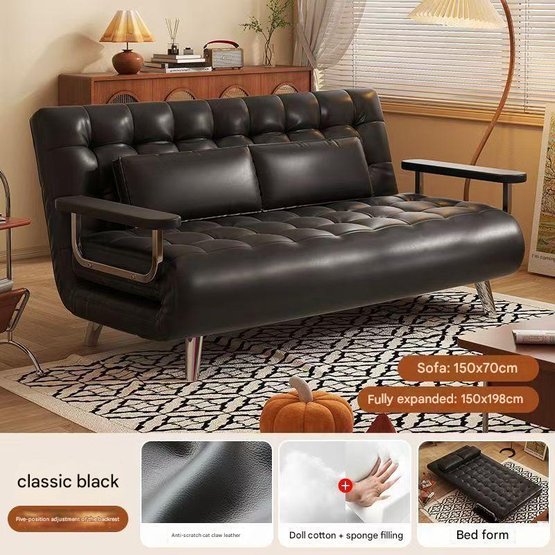 150cm black Scratch-Resistant Fabric-double pillow [pull-up style] 03