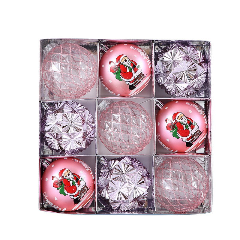 Pink (8cm,9 Pack, 24*24*8cm)