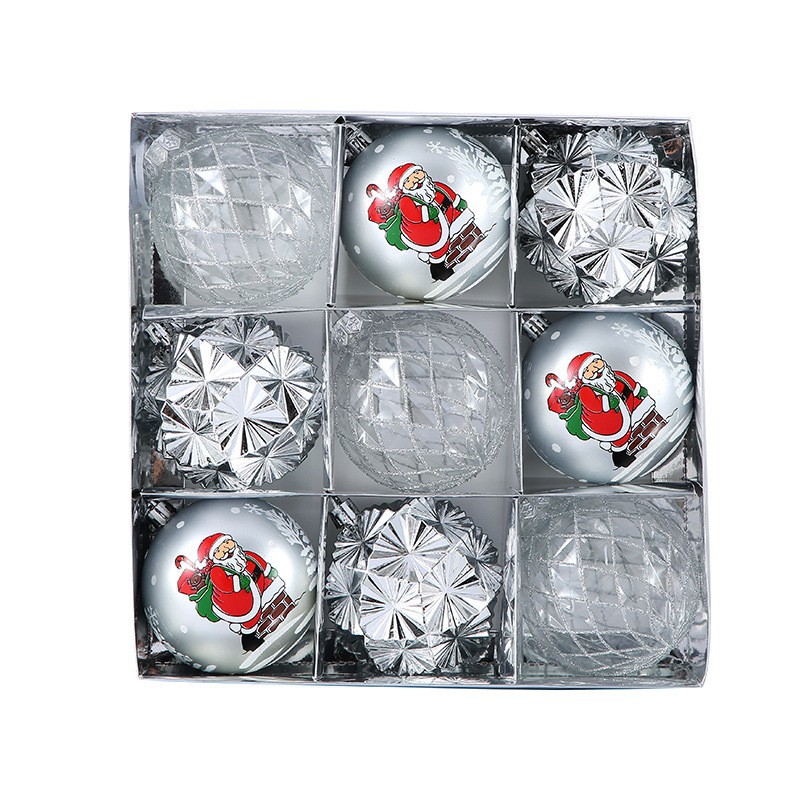 Silver (8cm,9 Pack, 24*24*8cm)