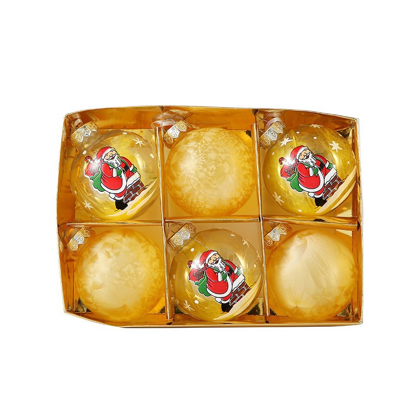 Golden Santa Claus (8cm,6 Pack, 24*16*8cm)