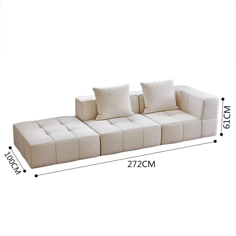 double-seat right armrest/footrest 272*100*61cm