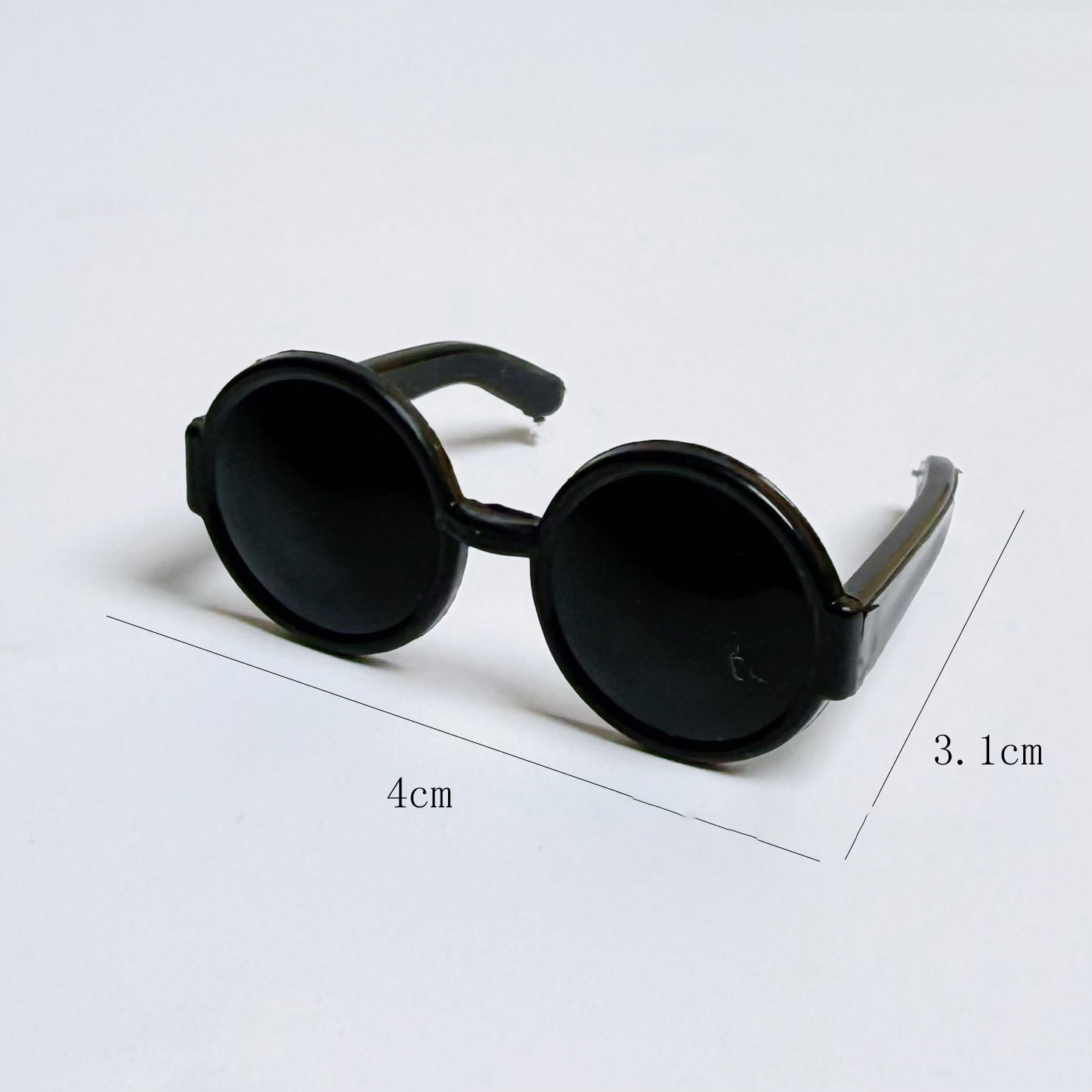 Round glasses [black]