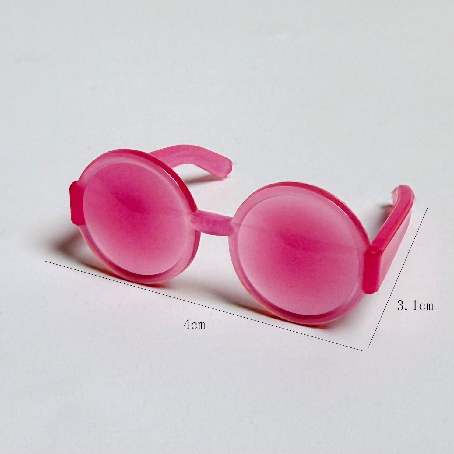 Round glasses [pink]