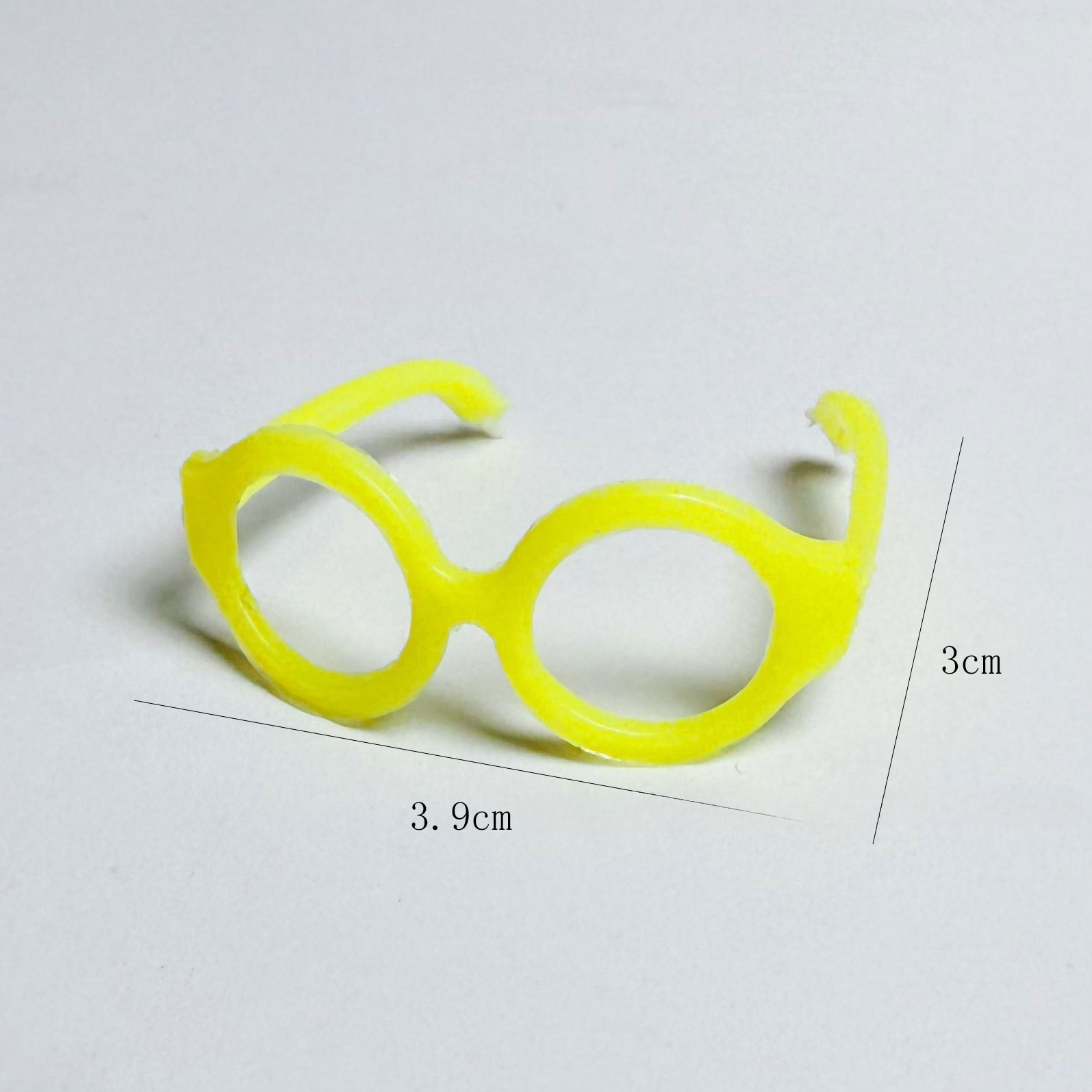 Round frame glasses [yellow]