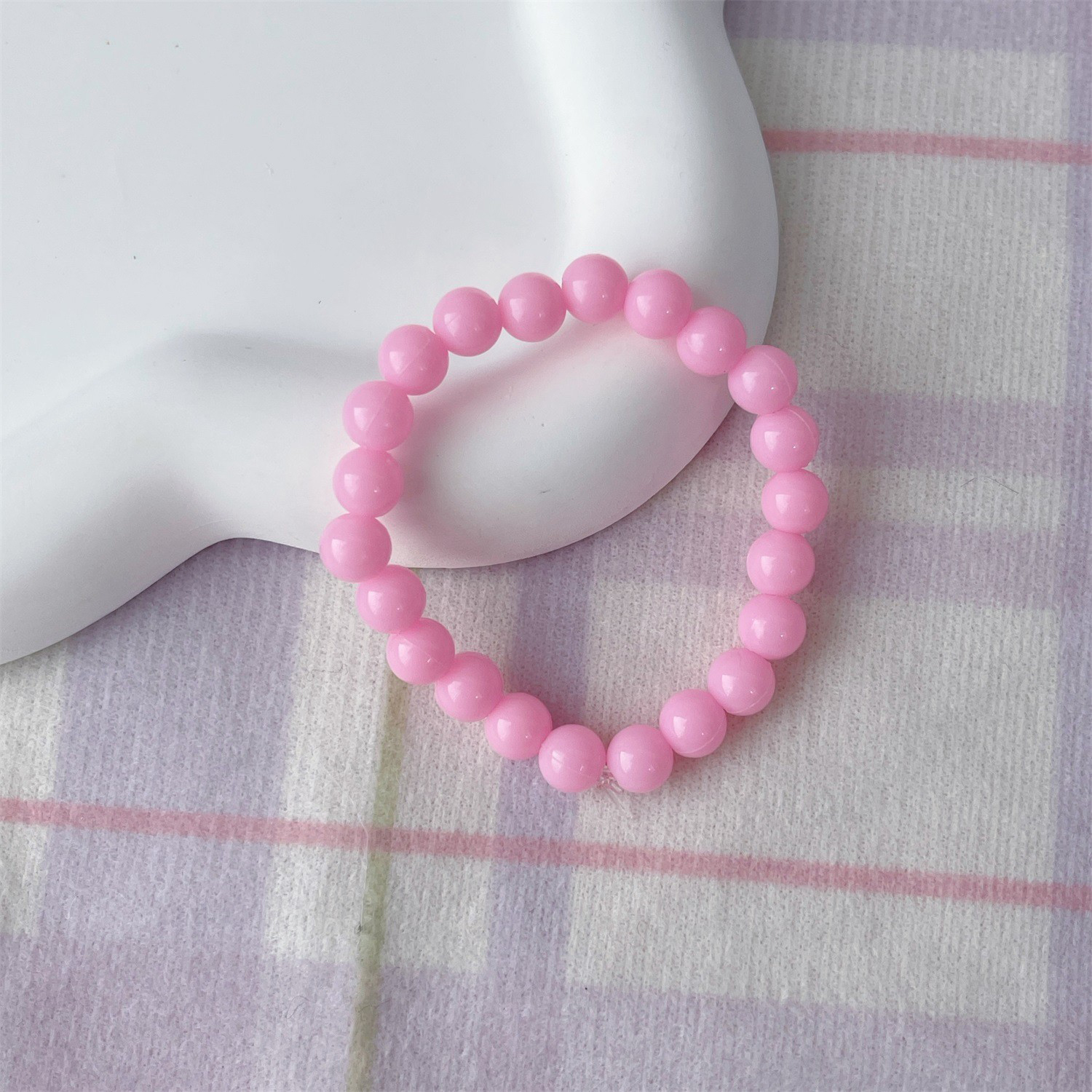 Pink (6mm mini necklace)