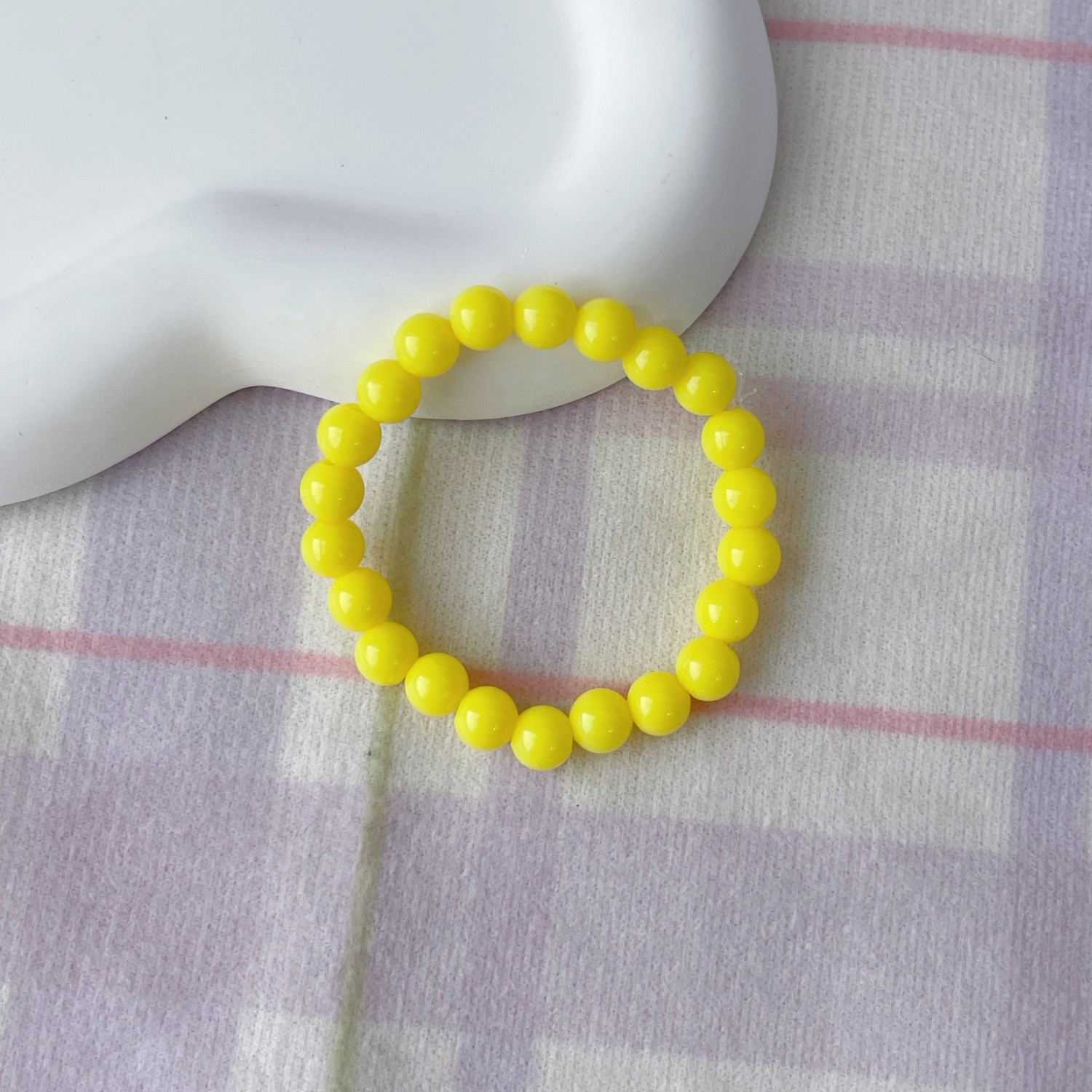 Yellow (6mm mini necklace)