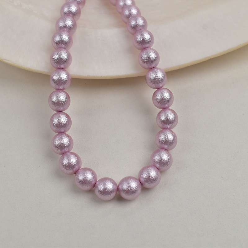 4:Pink purple-imitation cotton pearl
