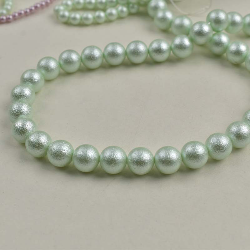 11:Light green-imitation cotton pearls