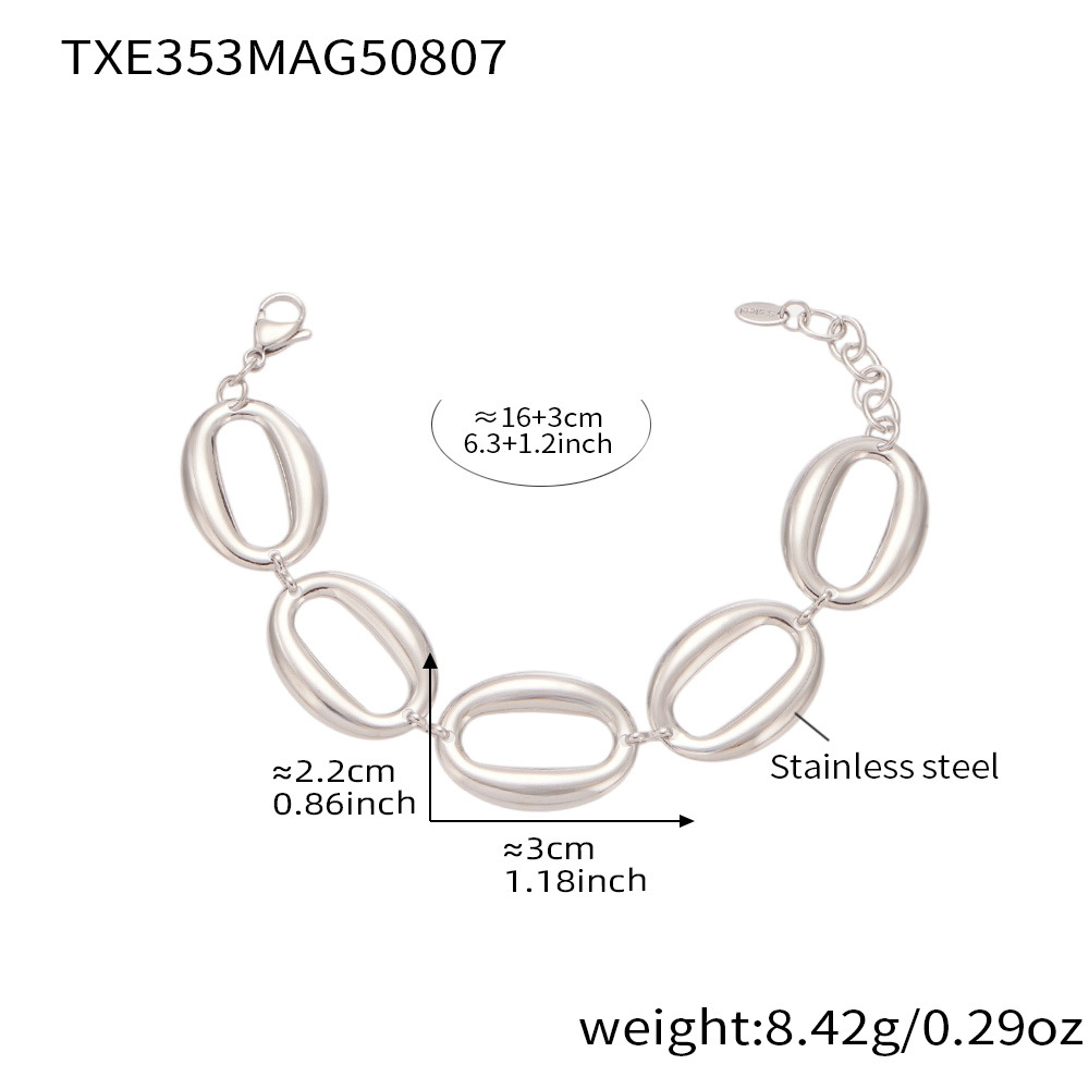 5:Steel-colored bracelet