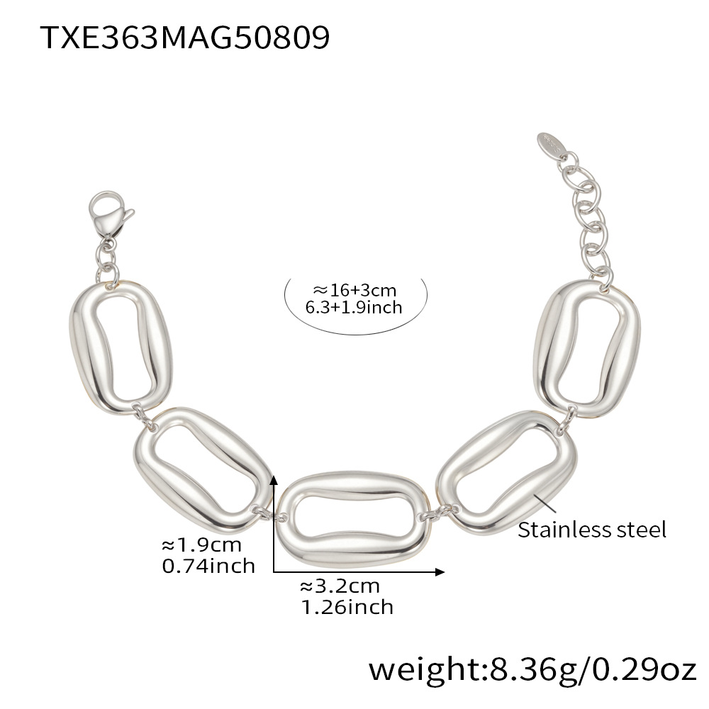 TXE363- Steel bracelet, 16+3cm