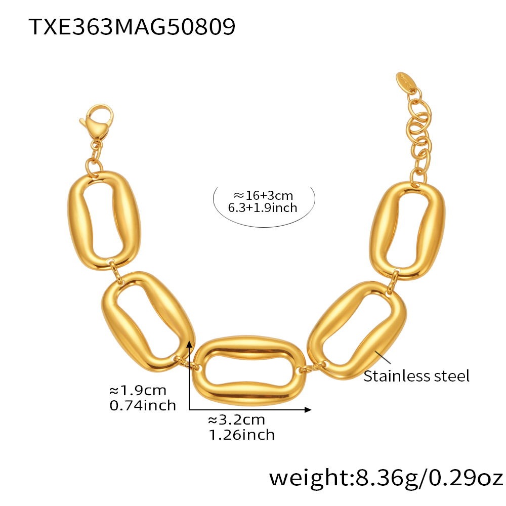 4:TXE363- Golden bracelet 16 3cm