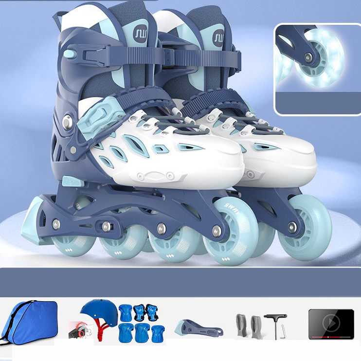 blue-Competitive helmet - protective gear - backpack