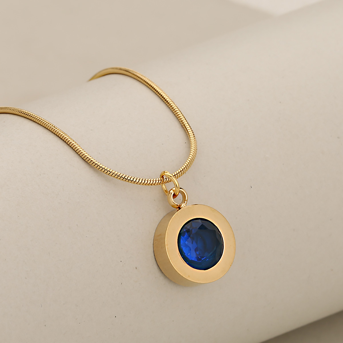 Golden blue stone