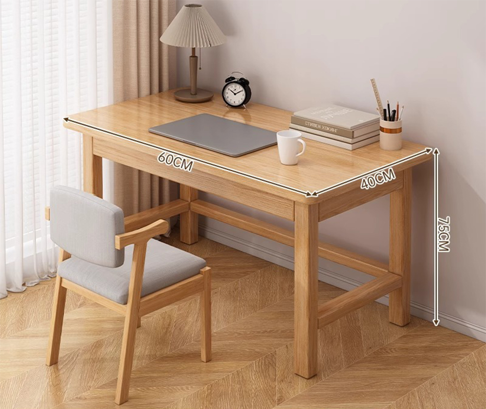 [classic solid wood chair combination] log color 60*40cm all solid wood