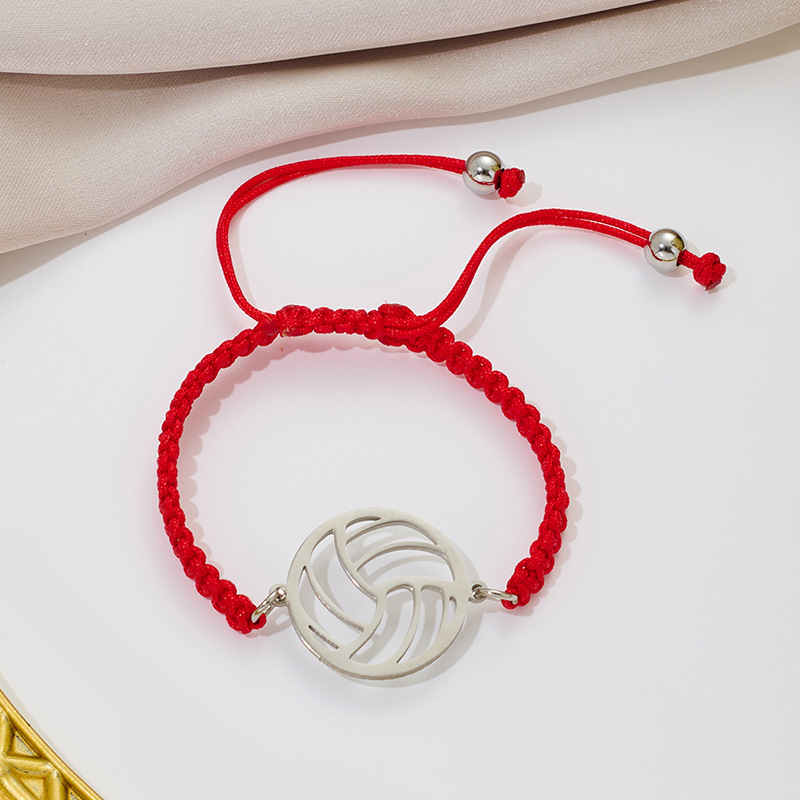 2:Steel-colored red rope