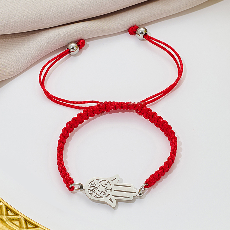 Steel-colored red rope