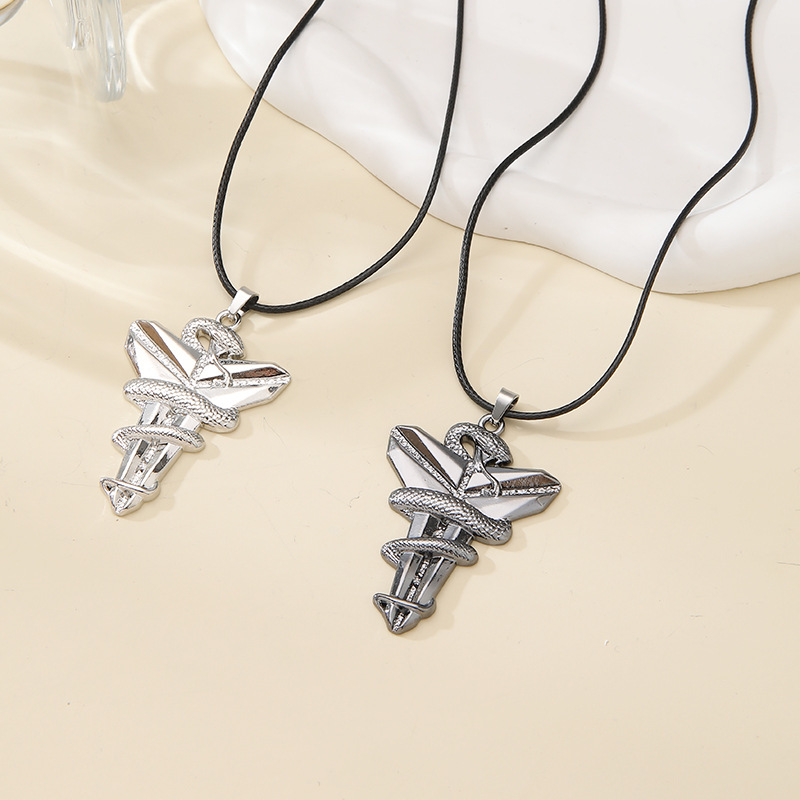 8:Silver [with 45 5cm wax rope]