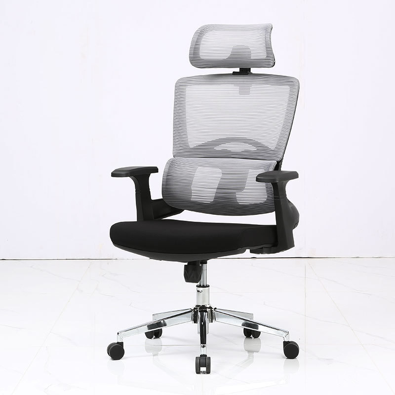 A black frame (gray backrest black cushion) iron feet