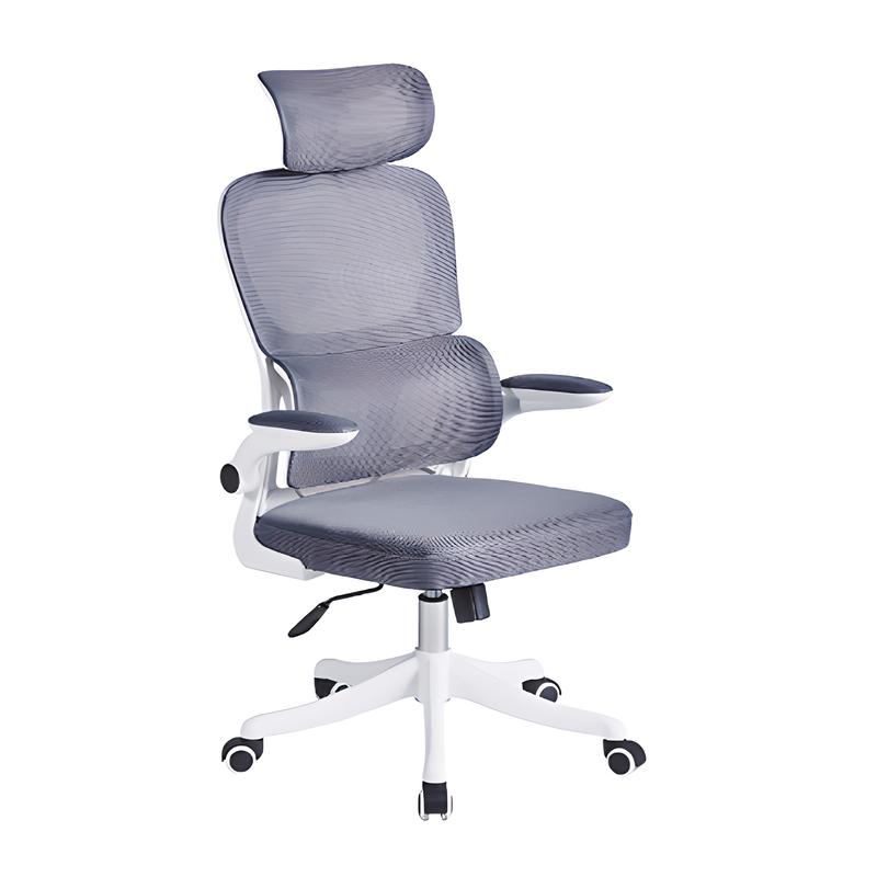 626 white frame grey mesh   headrest   reclining function   nylon base
