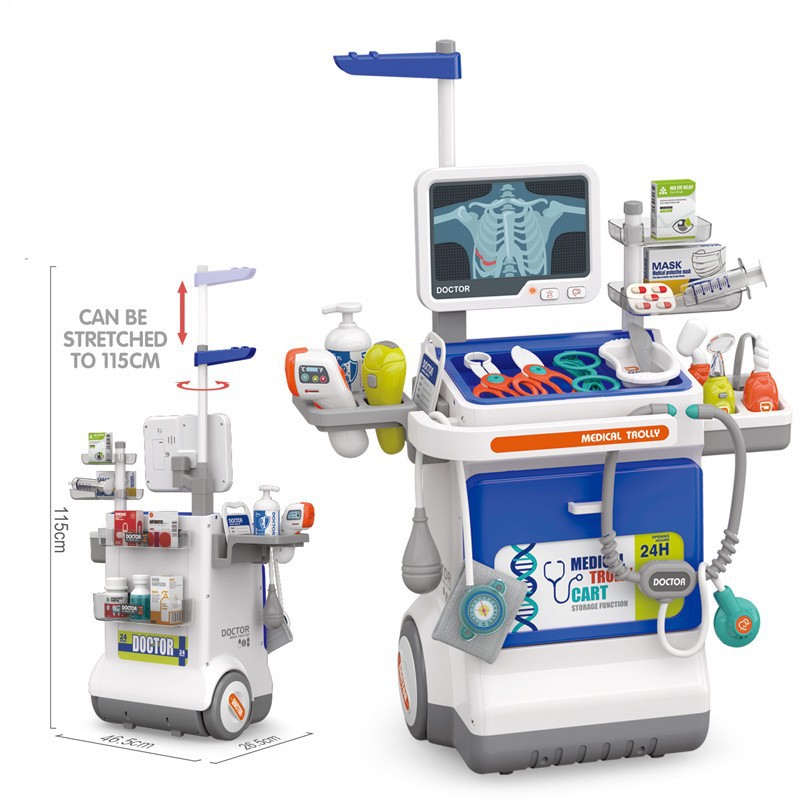 66093-32pcs blue x-ray screen   ecg combination (with light, sound) 1.8kg