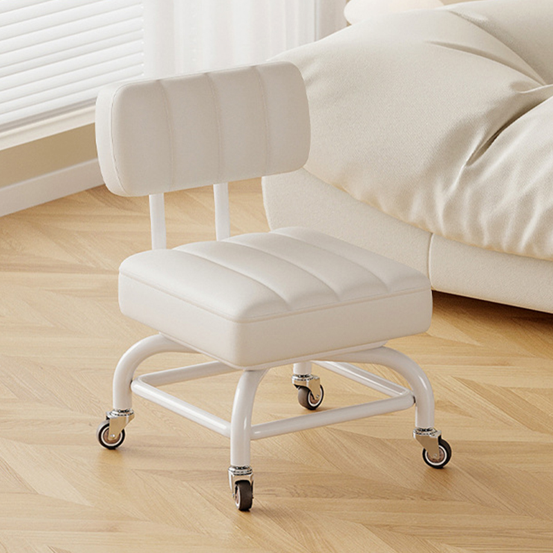 White [with] silent rubber wheels