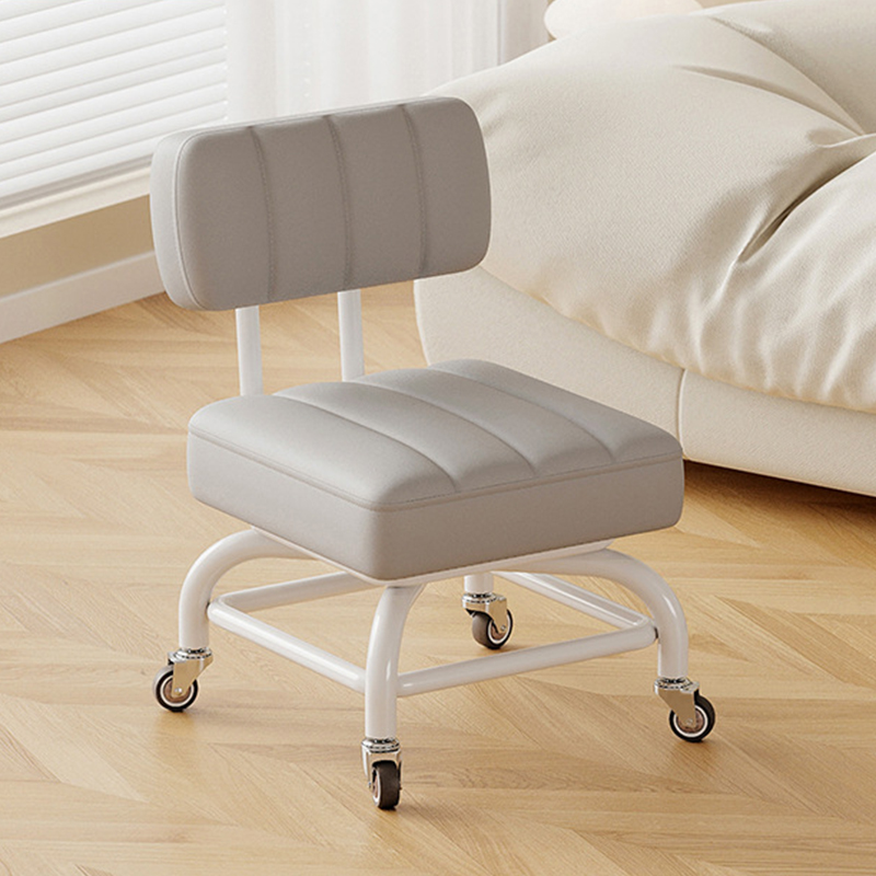 Light gray [with] silent rubber wheels