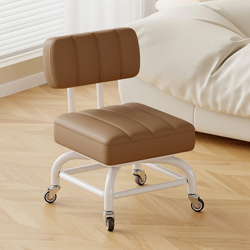 Dark coffee [with] silent rubber wheel