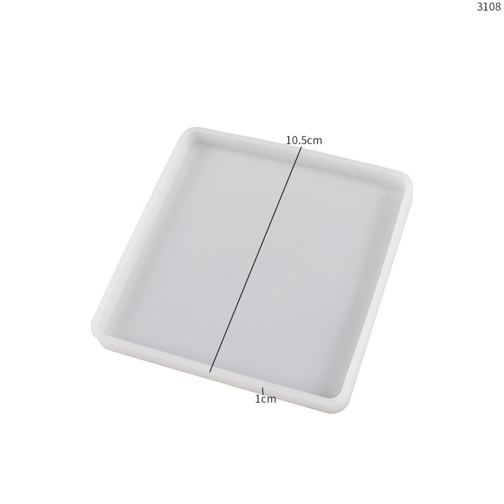 Rectangular coaster silicone mold 001