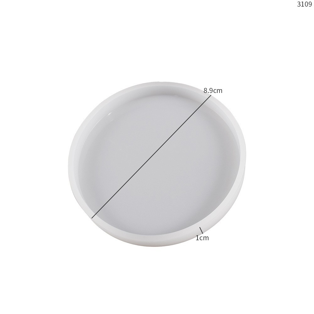 Cylindrical coaster silicone mold 002