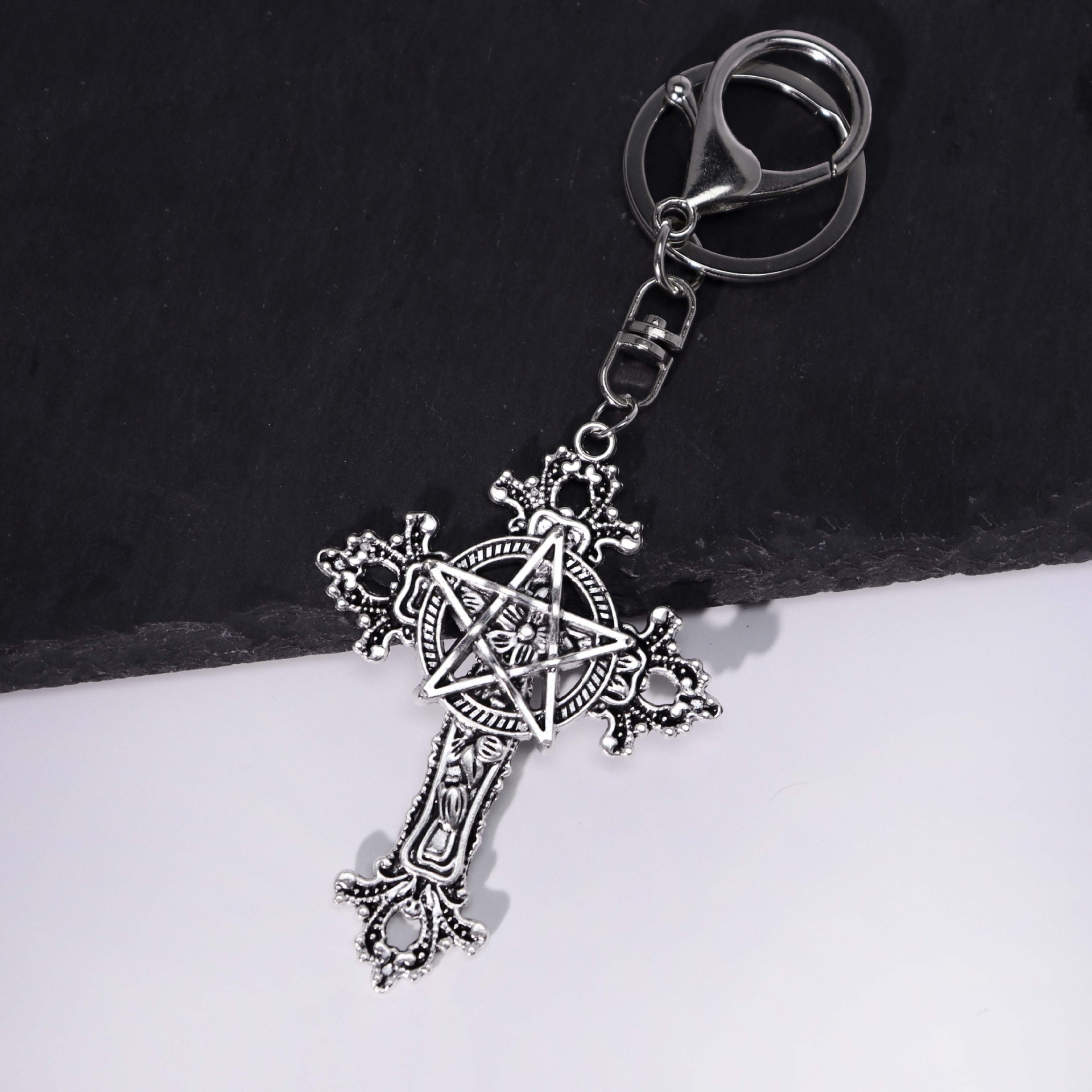 1:Silver [lobster buckle style]