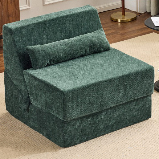 Dark green woven fabric