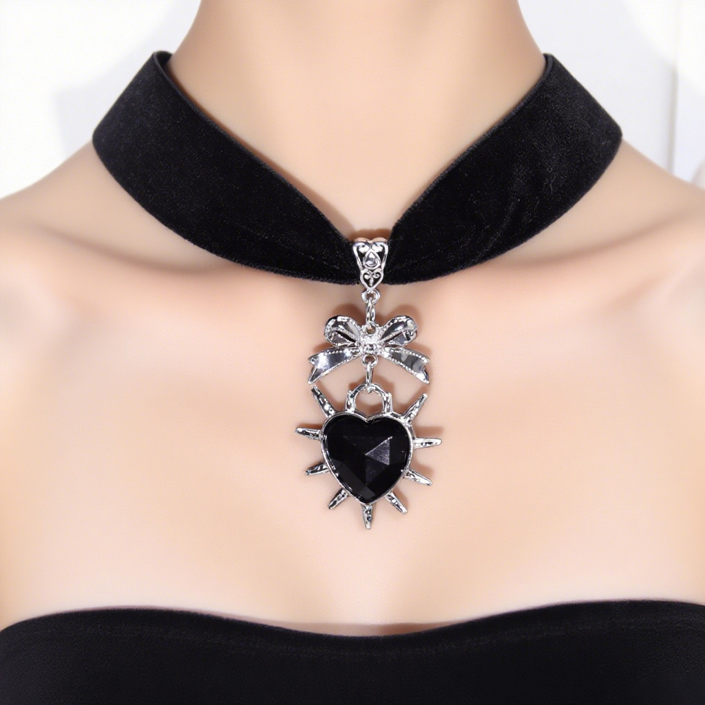 1:Black [33cm+5cm velvet chain]