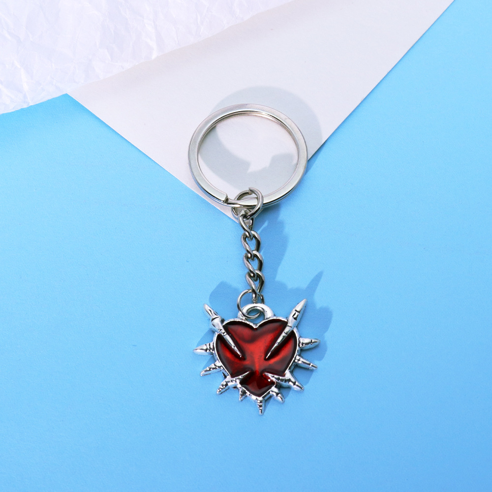 1:Red heart single button