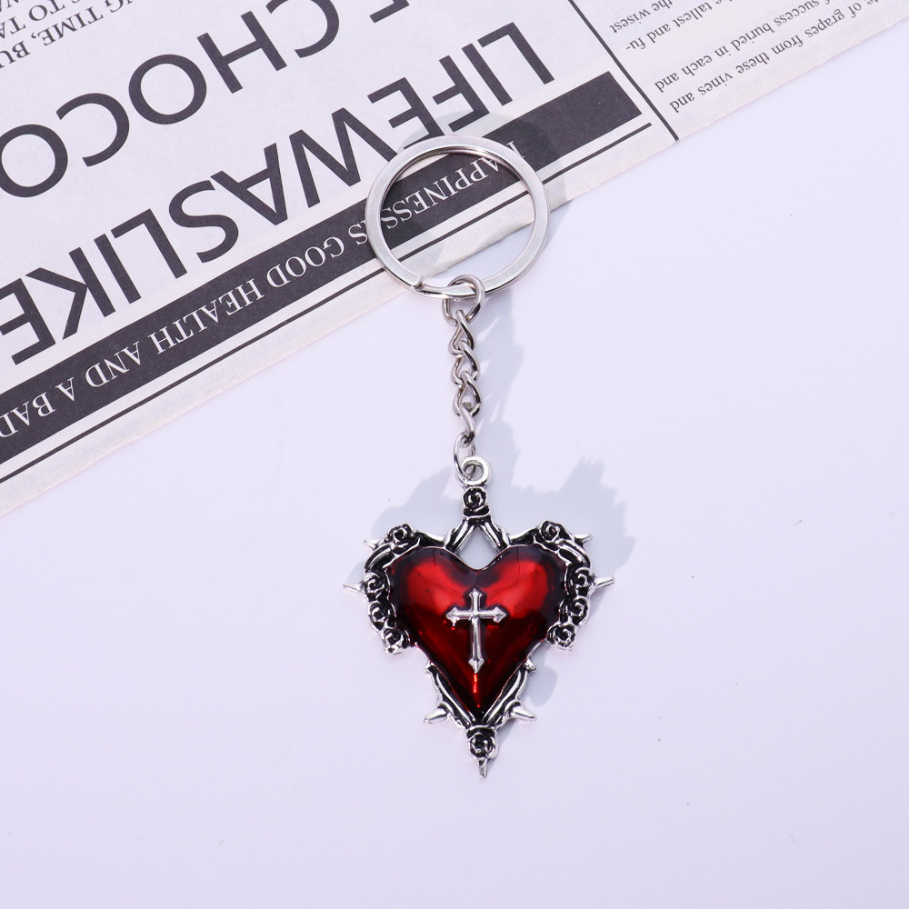 11:Red heart single button