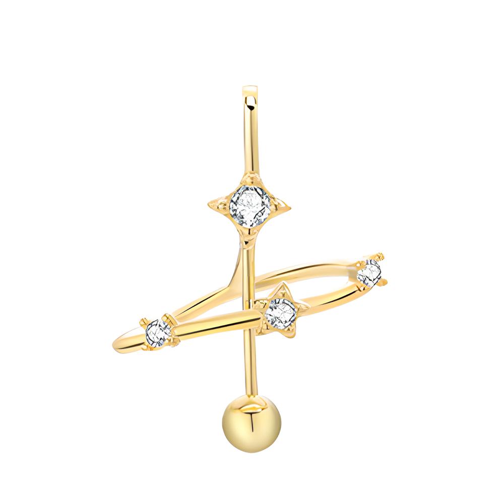 2:D2556-Gold-Single Pendant Empty