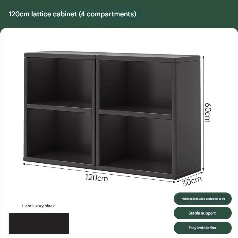 [two-layer combination-solid wood ecological board] light luxury black 120*30*60cm