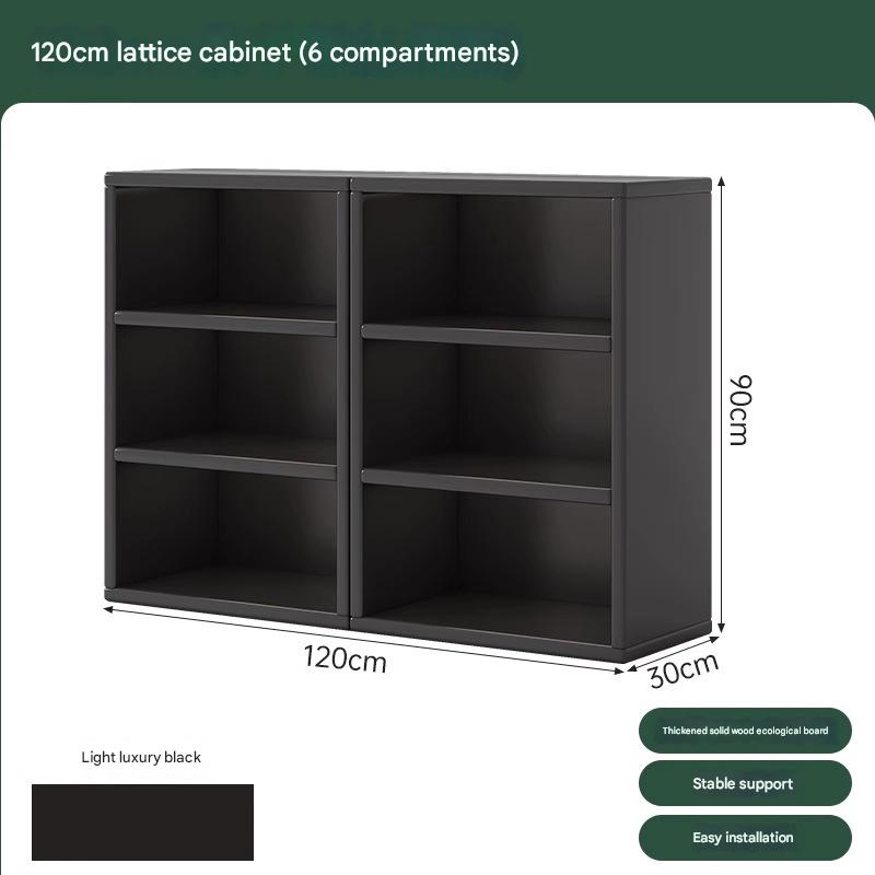 [three-layer combination-solid wood ecological board] light luxury black 120*30*90cm