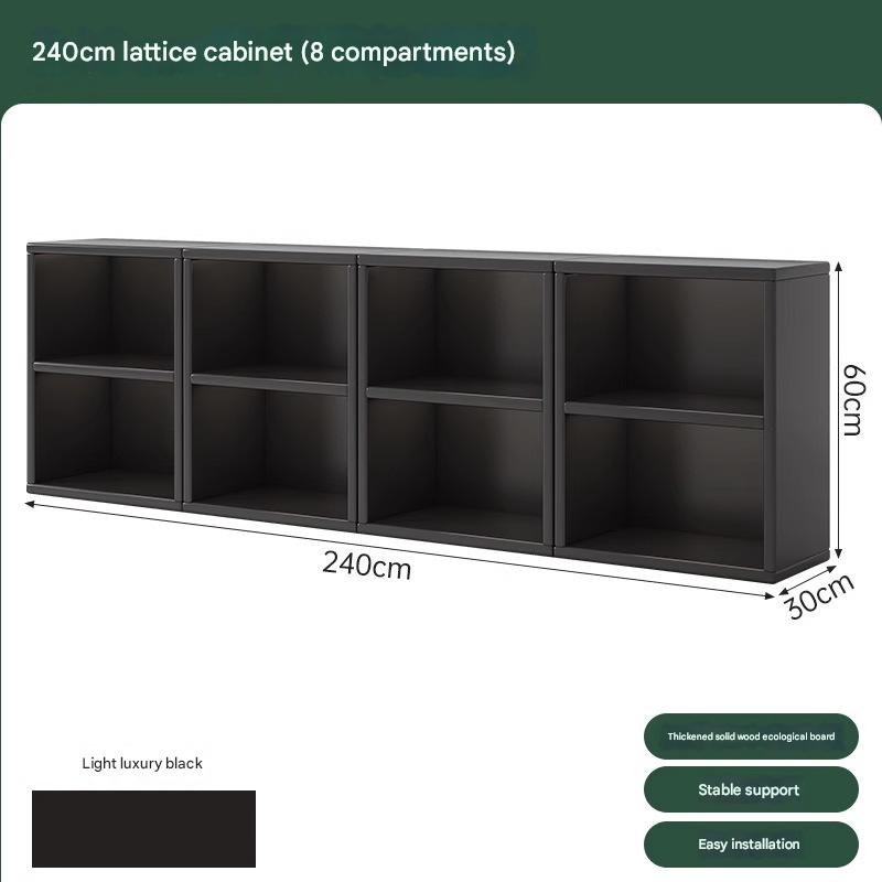 [two-layer combination-solid wood ecological board] light luxury black 240*30*60cm